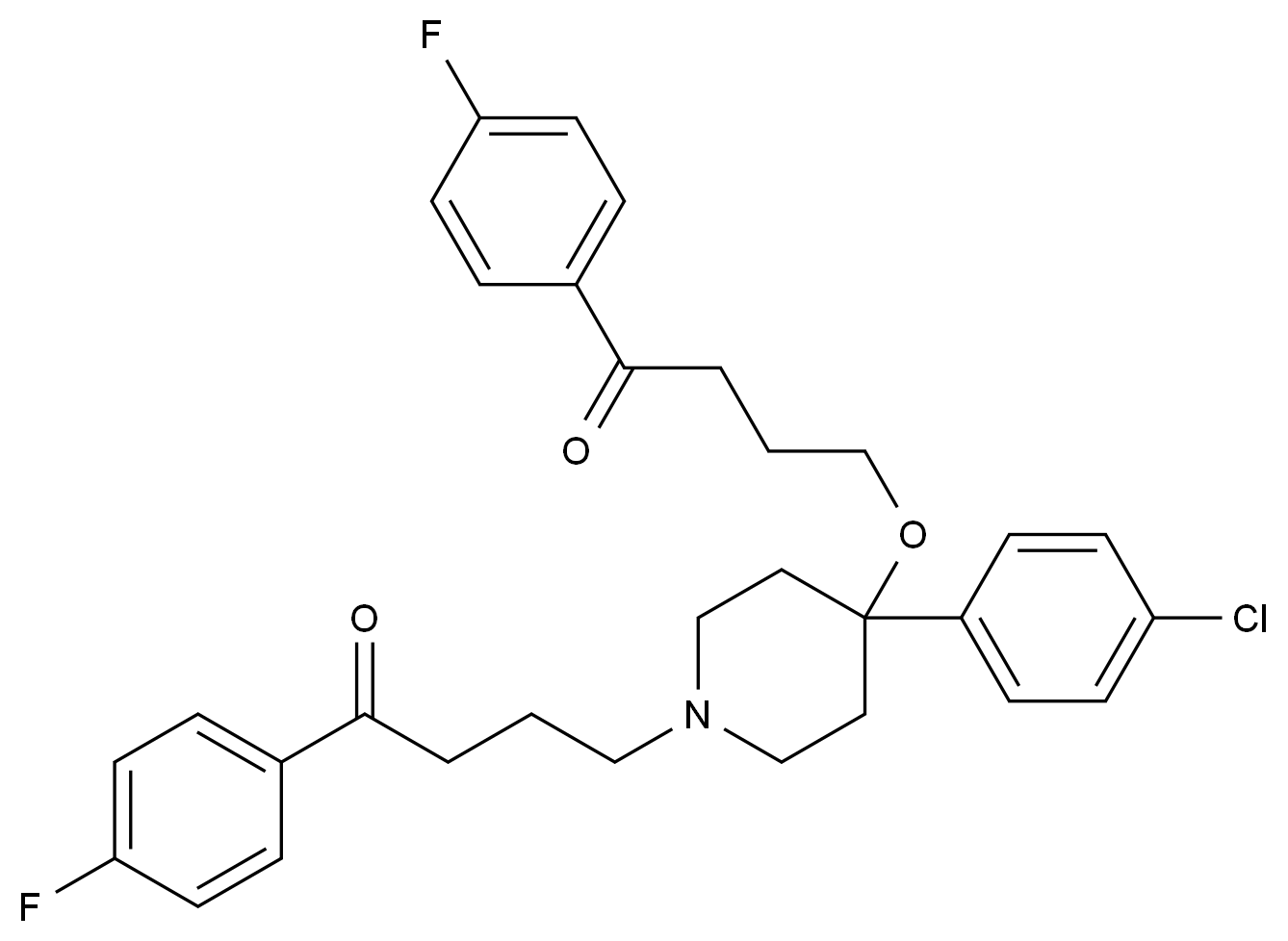 4-（（4-（4-氯苯基）-1-（4-（4-氟苯基）-4-氧代丁基）哌啶-4-基）氧基）-1-（4-氟苯基）丁烷-1-酮