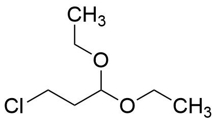 [35573-93-4] 3-氯丙醛二乙缩醛，工业级（用0.5％碳酸钙稳定）